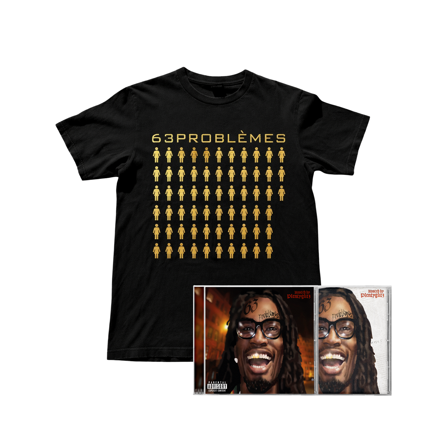 Pack 2 CD « 63 PROBLÈMES » + T-shirt Gold